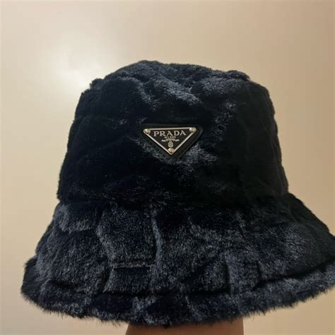 prada bucket hat for dogs|prada fluffy bucket hat.